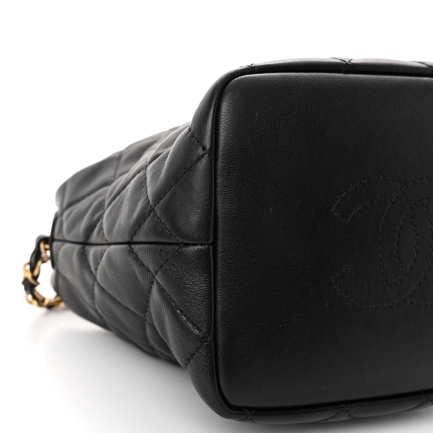 Chanel Lambskin Quilted Small Perfect Meeting Hobo Black 8 of 10