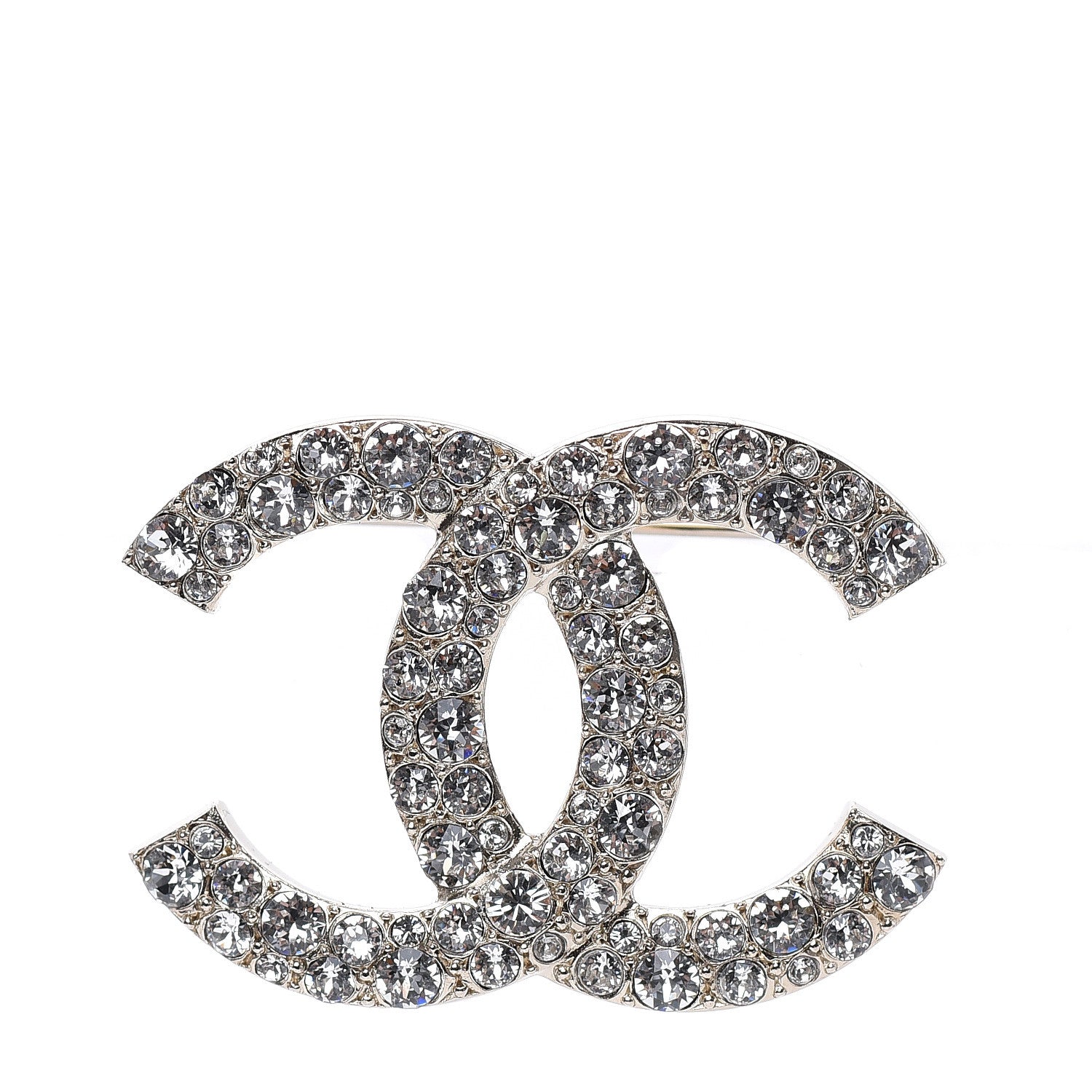 Chanel Crystal Palais Garnier CC Brooch Gold 1 of 5