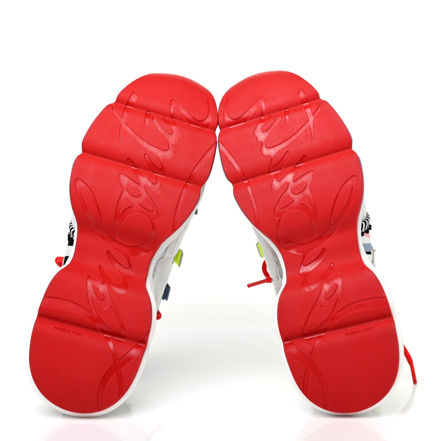 Neoprene Specchio Laser Donna Red Runner Spike Flat Sneaker 38.5 Multicolor