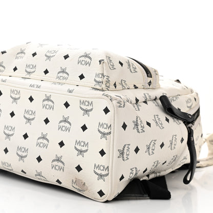 MCM Visetos Medium Sprinkle Stud Stark Backpack White 10 of 13