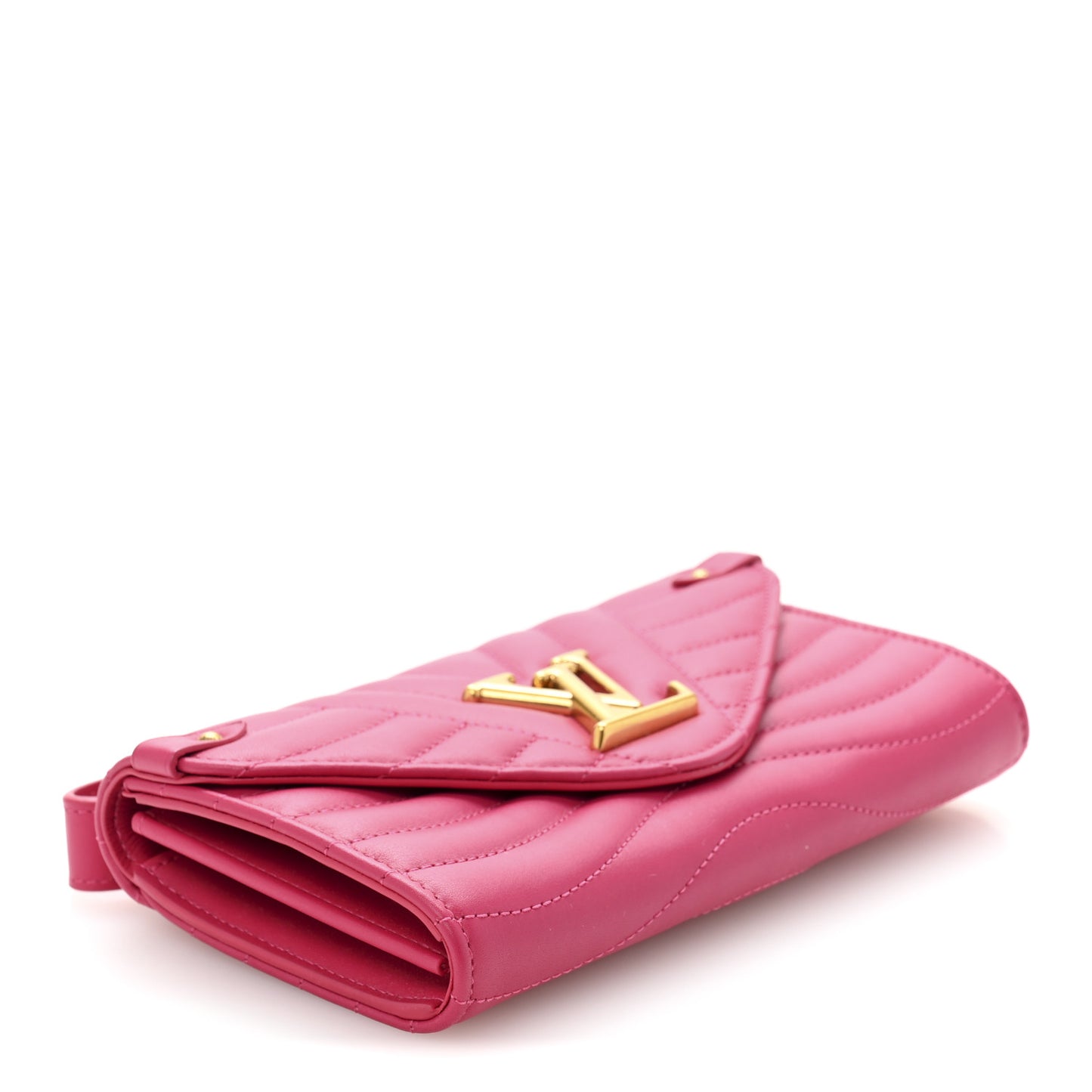 Calfskin New Wave Long Wallet Freesia