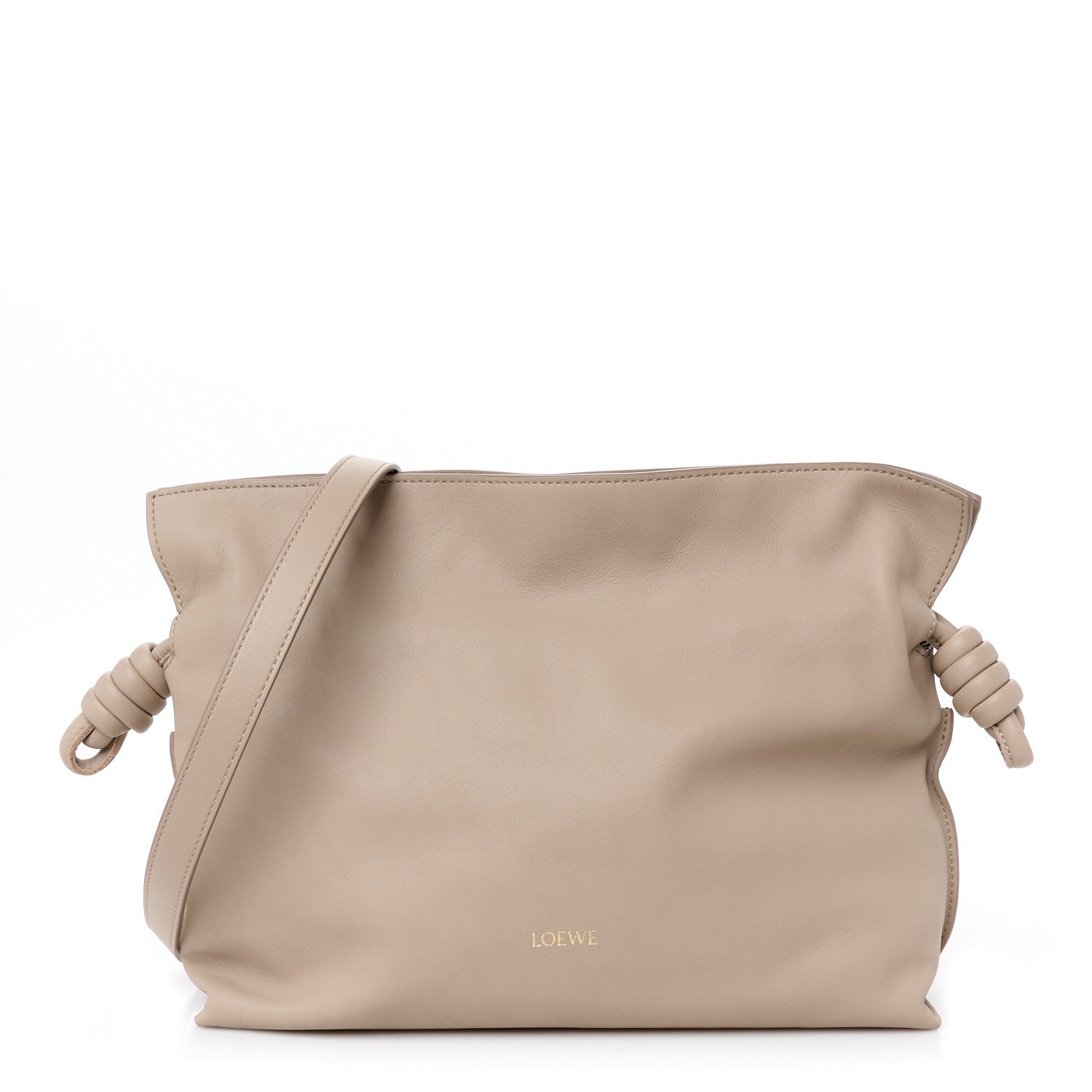 Loewe Nappa Medium Flamenco Knot Bag Sand 1 of 10
