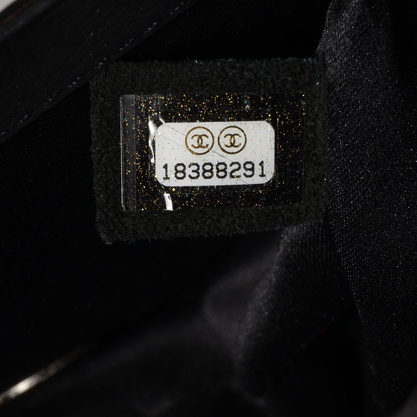 Calfskin Coco Twin Large Flap Black