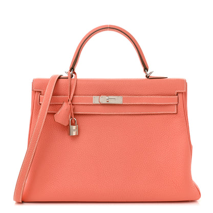 Hermes Taurillon Clemence Kelly Retourne 35 Crevette 1 of 11