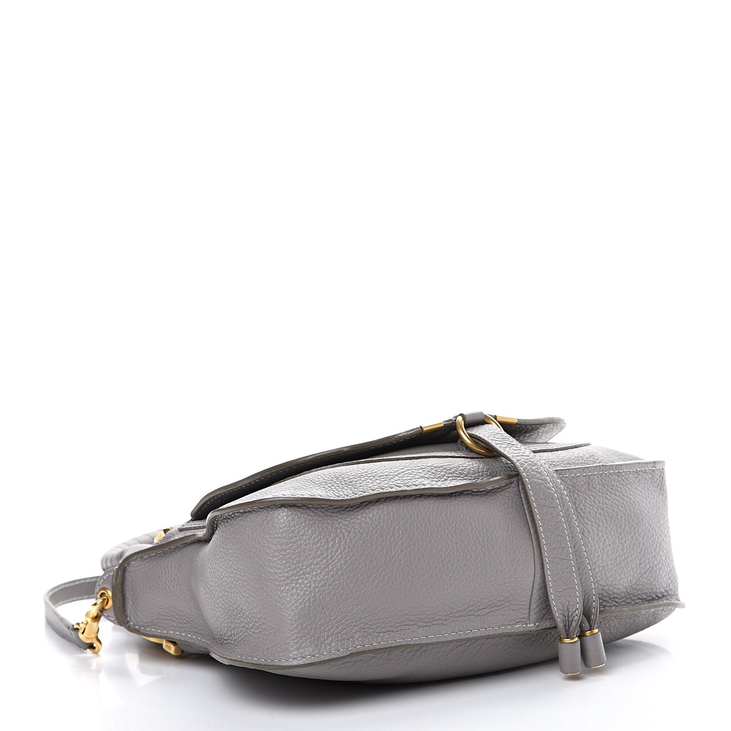Calfskin Small Marcie Satchel Cashmere Grey