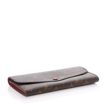 Louis Vuitton Monogram Emilie Wallet Red 4 of 6