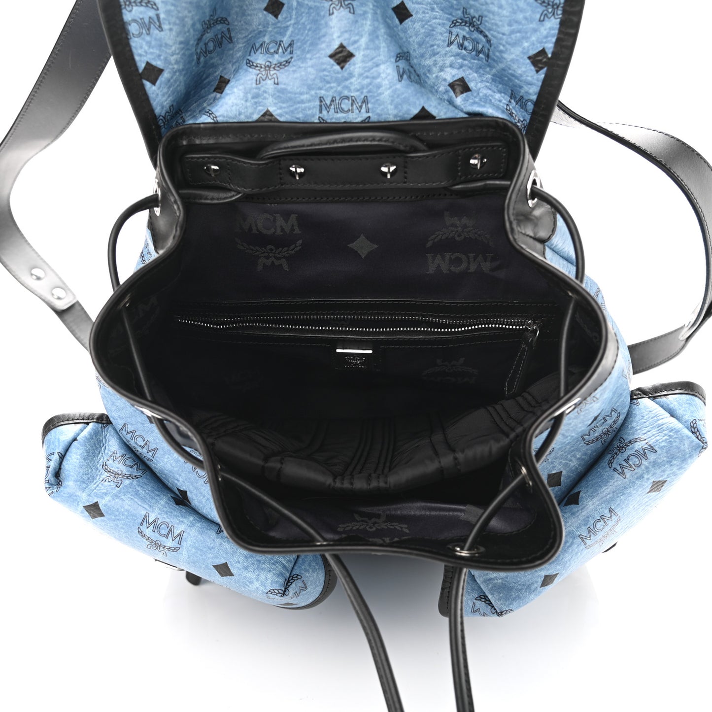 Visetos Two-Pocket Backpack Blue
