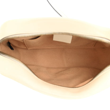 Gucci Calfskin Matelasse Small GG Marmont Chain Shoulder Bag White 5 of 13