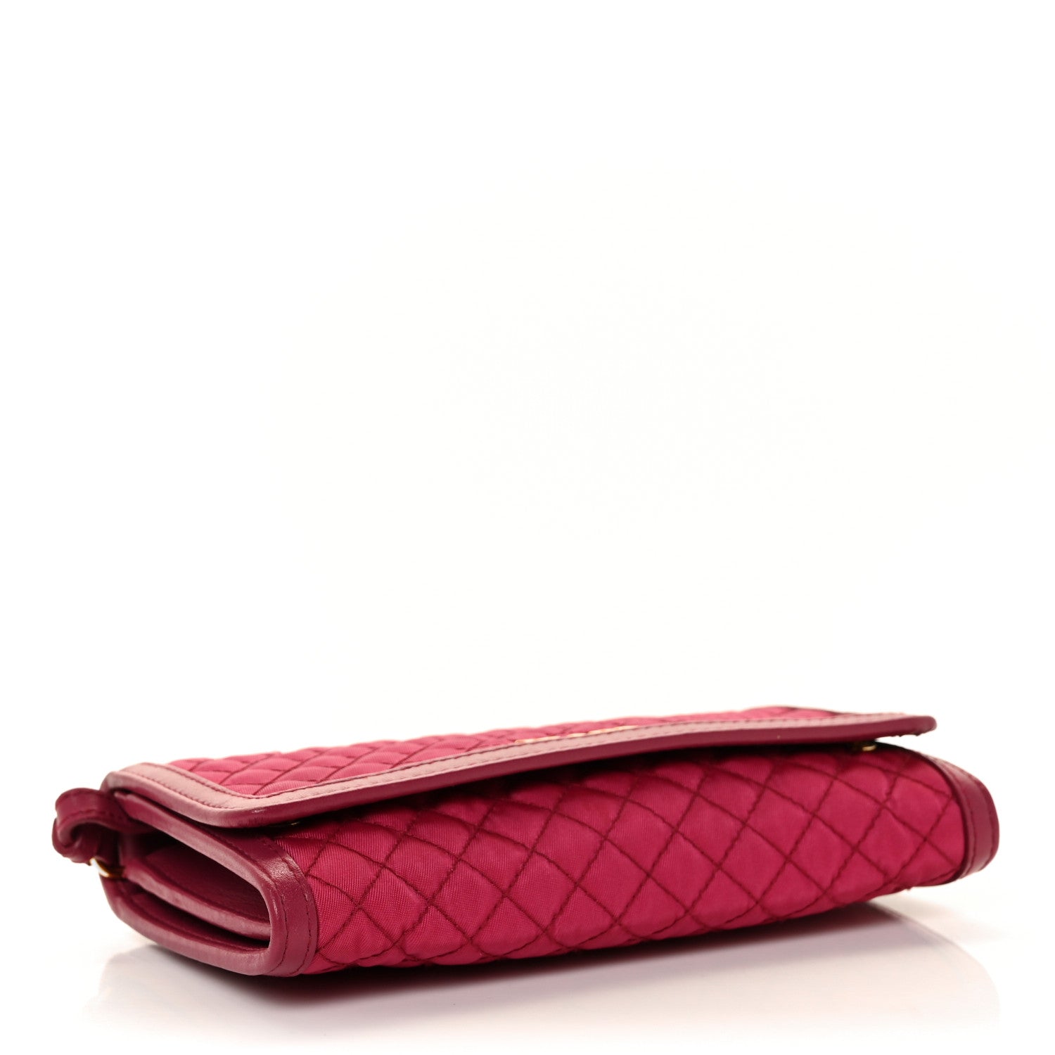 Prada Tessuto Quilted Mini Crossbody Wallet Ibisco 4 of 9