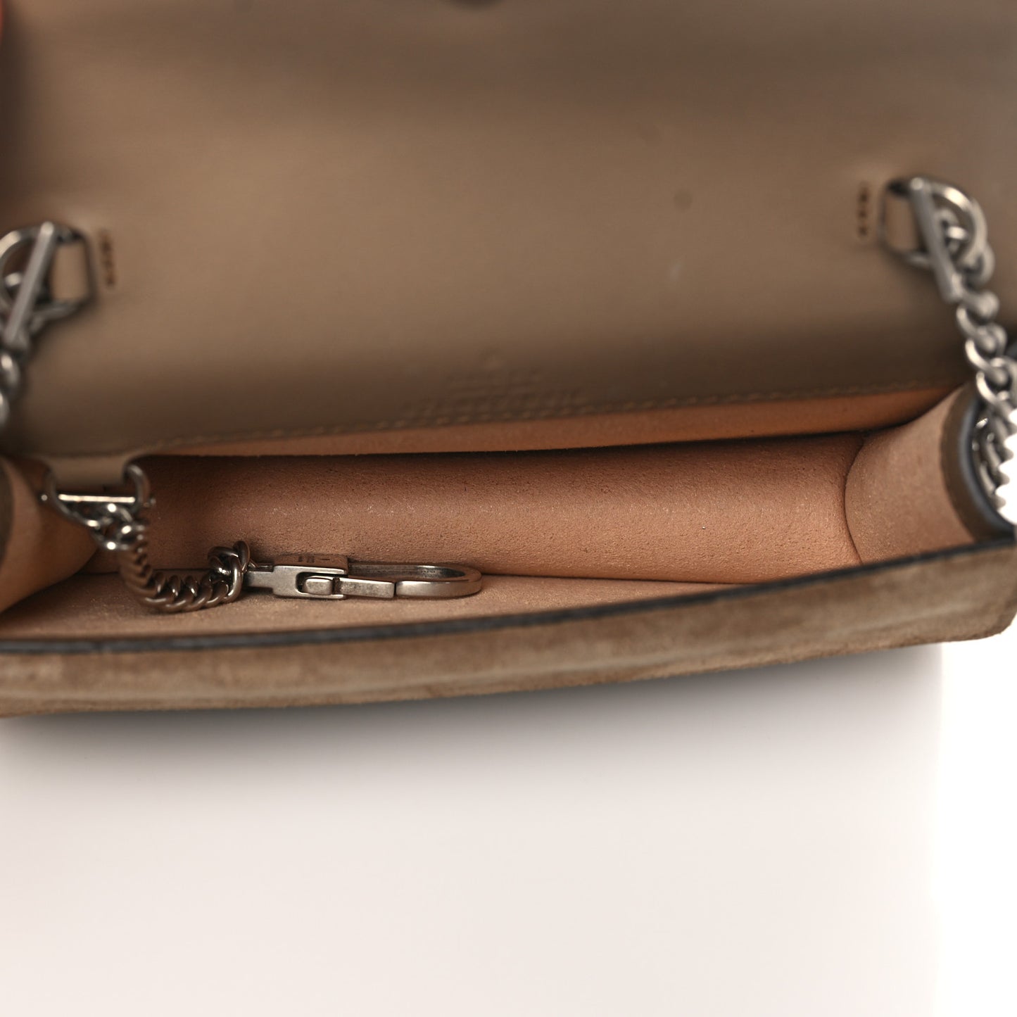 GG Supreme Monogram Super Mini Dionysus Shoulder Bag Taupe
