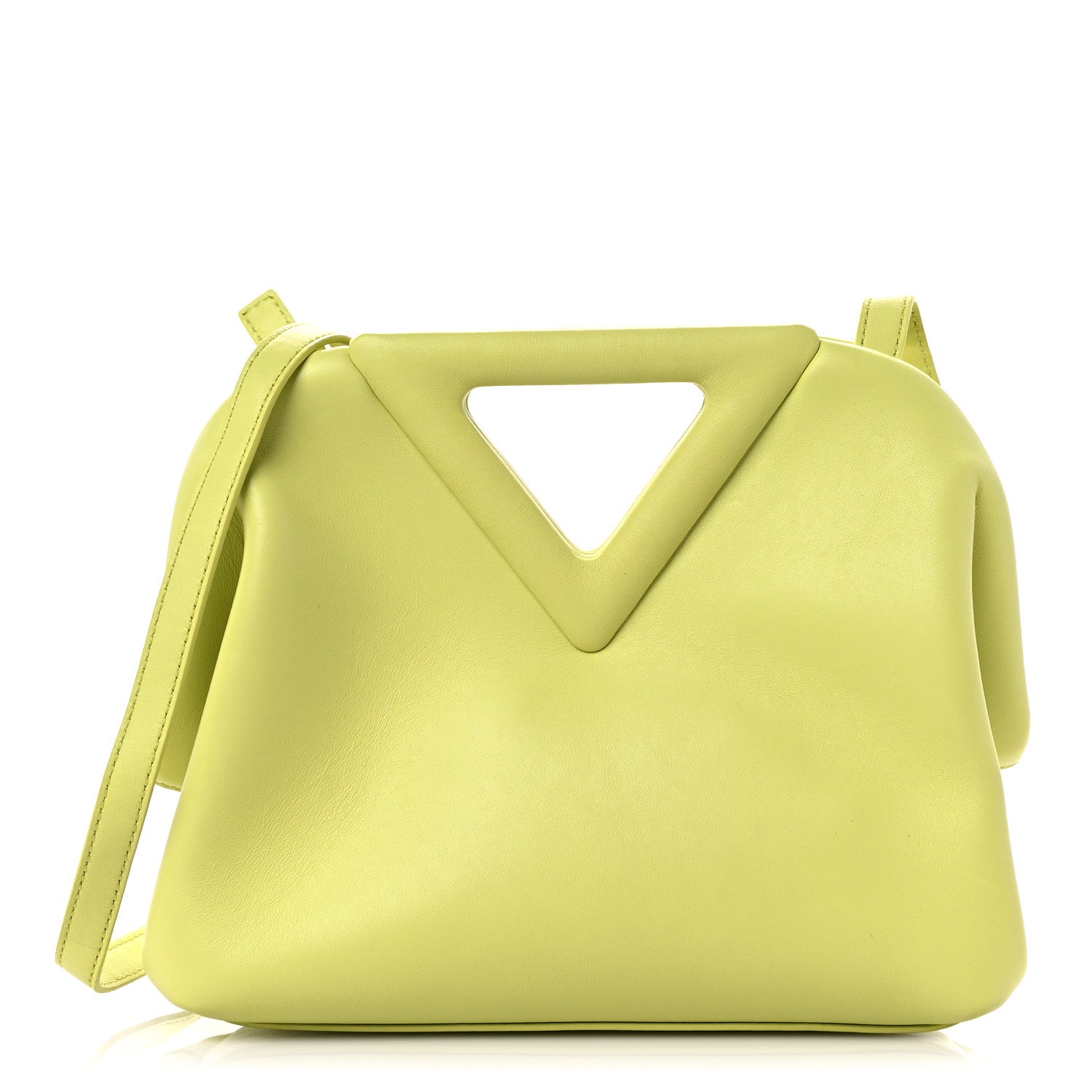 Bottega Veneta Calfskin Small The Point Triangle Bag Seagrass 1 of 11