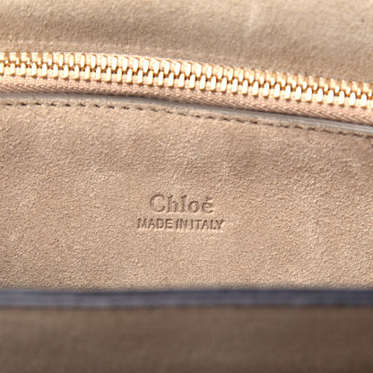Chloe Calfskin Suede Medium Faye Shoulder Bag Plum Purple 6 of 9