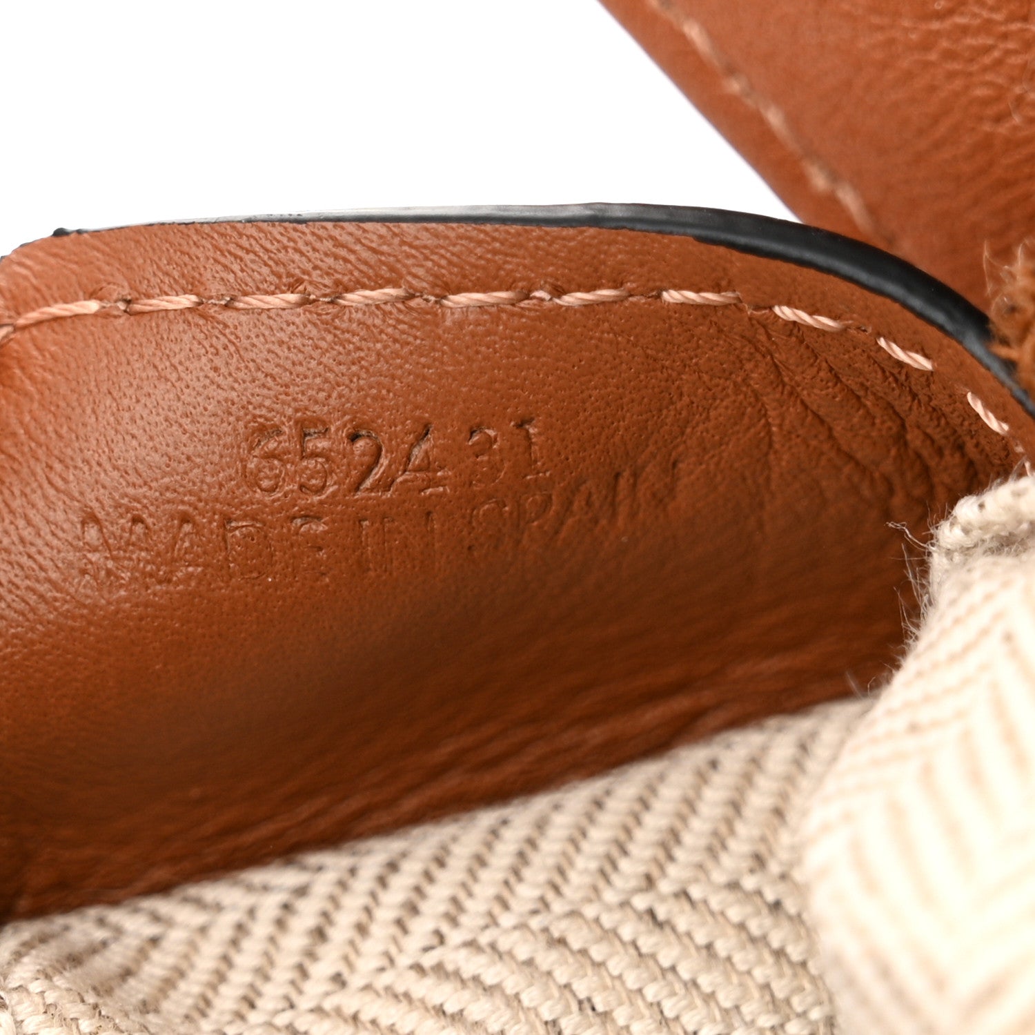 Loewe Calfskin Small Puzzle Edge Bag Tan 7 of 10