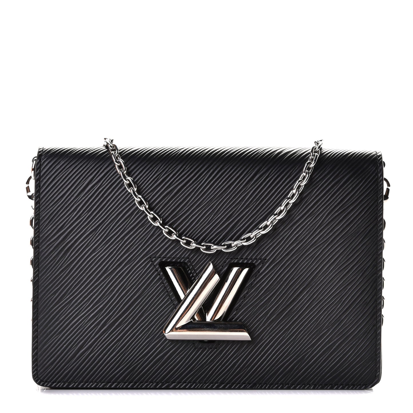 Epi Twist Belt Chain Wallet Black