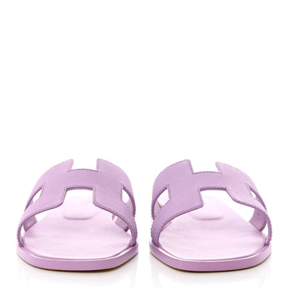Hermes Epsom Oran Sandals 37 Violet Amethyste 2 of 9