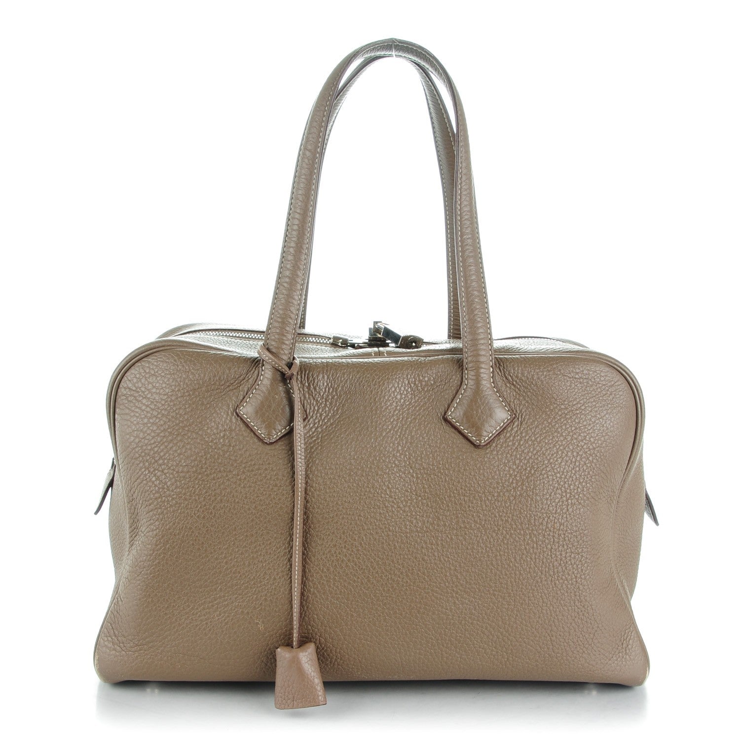 Hermes Taurillon Clemence Victoria II 35 Etoupe 1 of 12