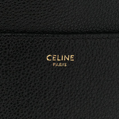 Celine Soft Grained Calfskin Sangle Bucket Bag Black 6 of 14