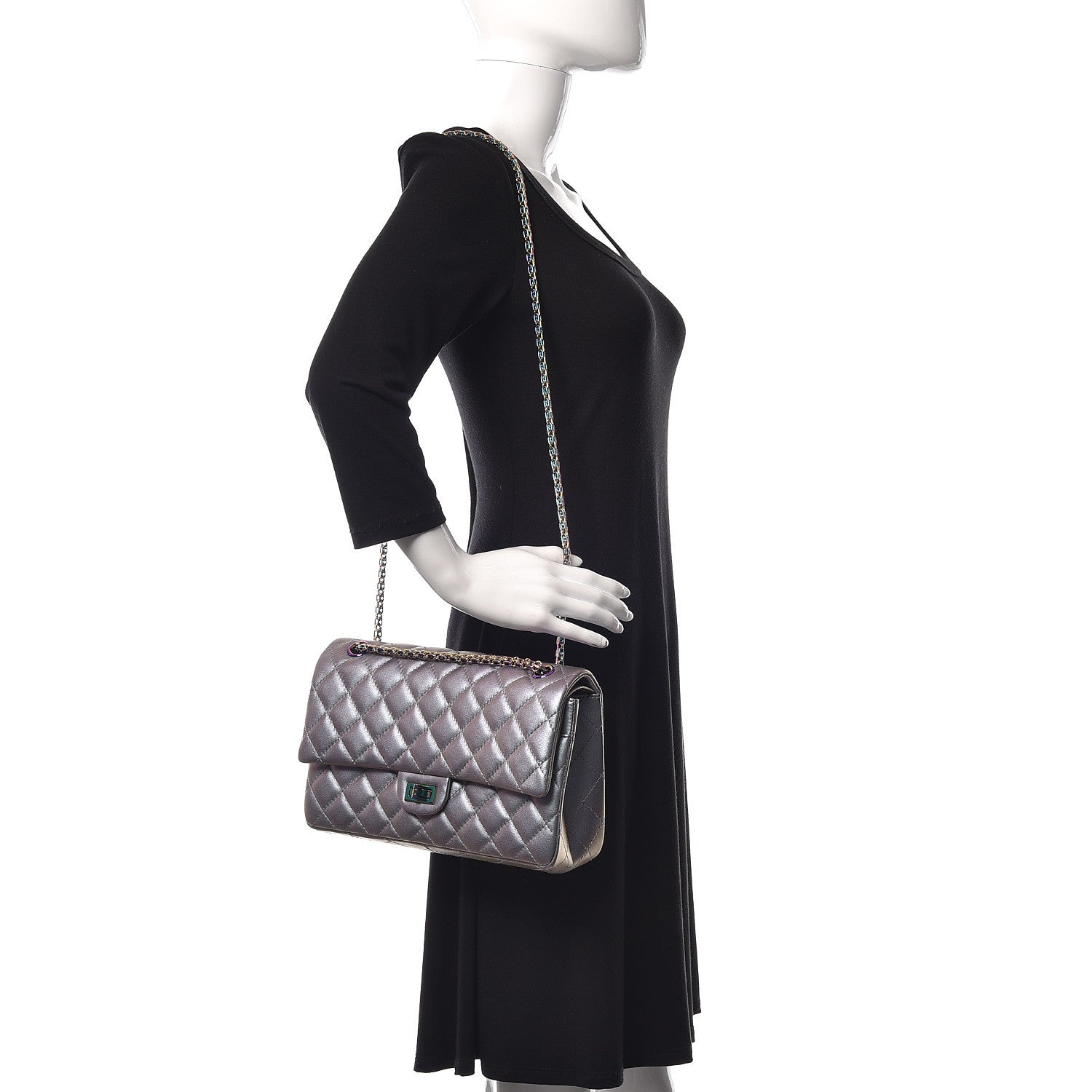 Chanel Iridescent Lambskin Quilted 2.55 Reissue 226 Flap Light Purple 2 of 12