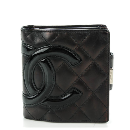 Chanel Calfskin Quilted Cambon Bi-Fold Wallet Black 1 of 7