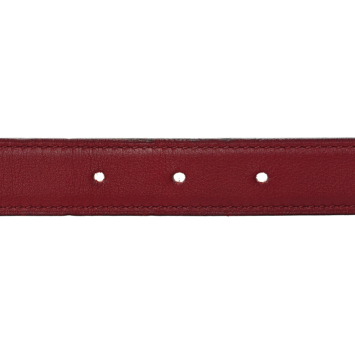 Epsom Swift 24mm Belt 90 36 White Rouge Grenat