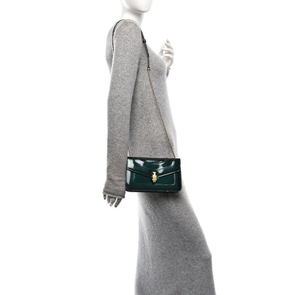 Bulgari Patent Serpenti Forever Crossbody Emerald 3 of 11