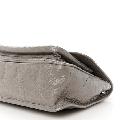 Saint Laurent Crinkled Calfskin Matelasse Monogram Medium Niki Chain Satchel Fog 11 of 11