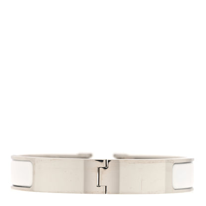 Hermes Enamel Narrow Clic Clac H Bracelet White 3 of 5