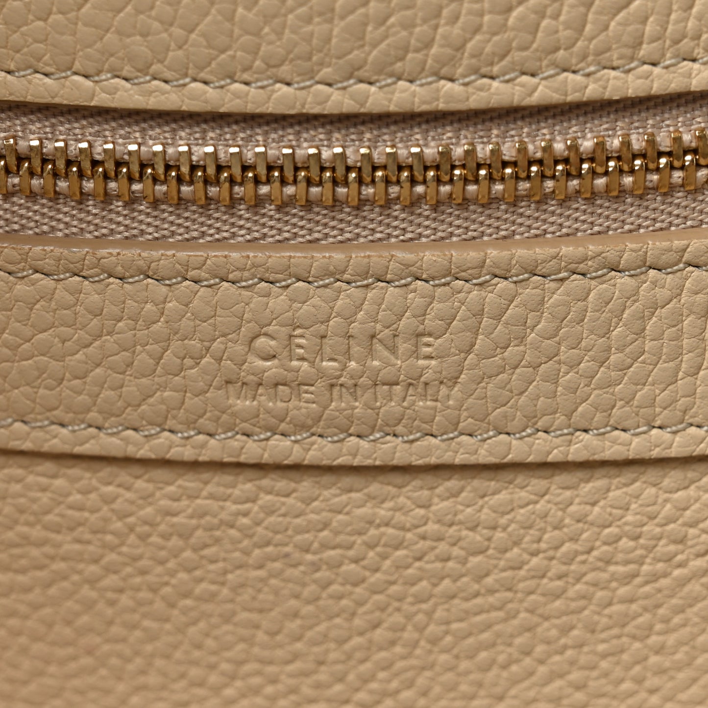 Soft Grained Calfskin Small Belt Cabas Phantom  Beige
