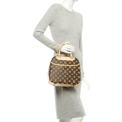 Louis Vuitton Monogram Tuffetage Deauville Cube Caramel 2 of 7