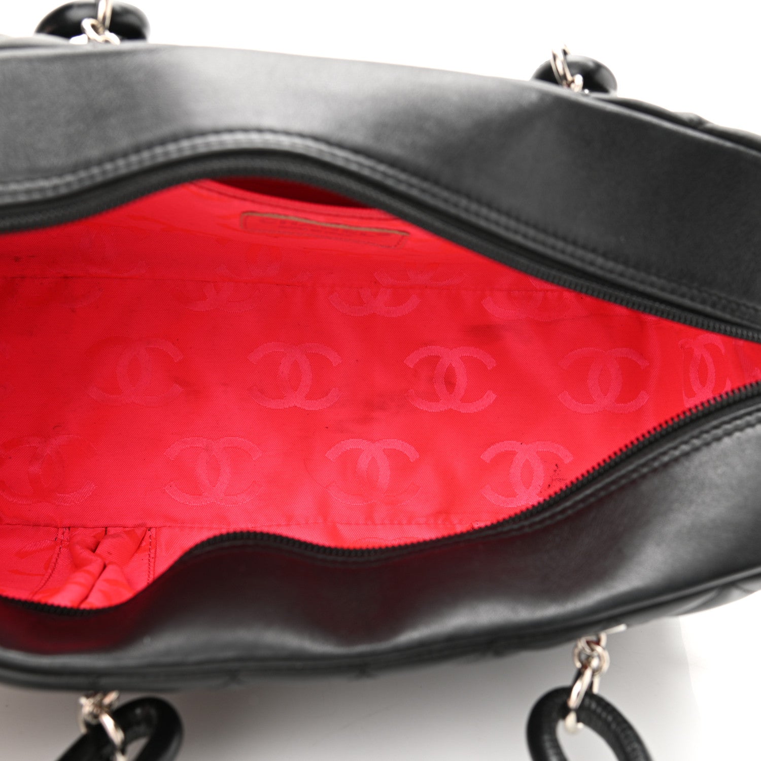 Chanel Calfskin Quilted Large Cambon Bowler Black 5 of 11