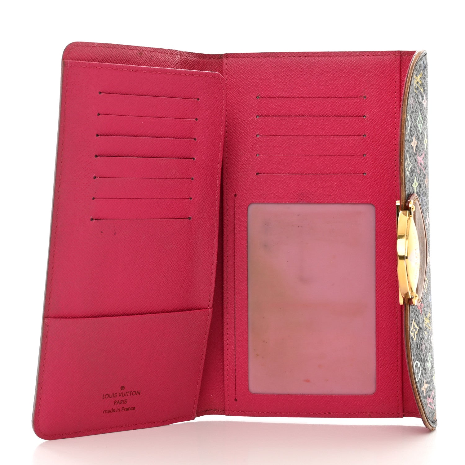 Louis Vuitton Monogram Multicolor Eugenie Wallet Black Grenade 5 of 12