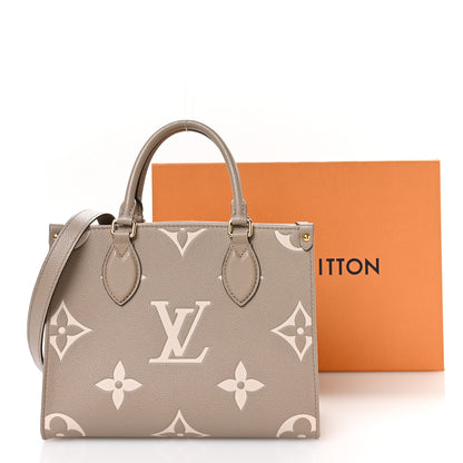 Louis Vuitton Empreinte Monogram Giant Onthego PM Tourterelle Creme 10 of 10