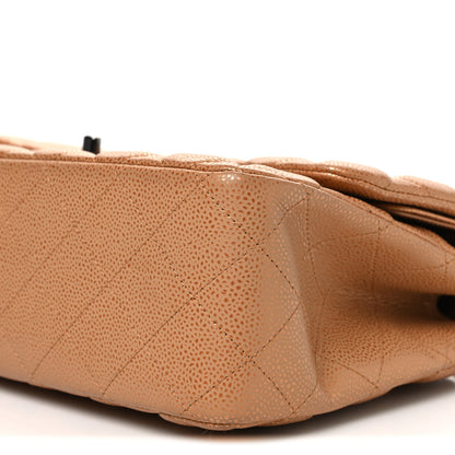 Chanel Metallic Caviar Quilted Jumbo Double Flap Copper 10 of 11