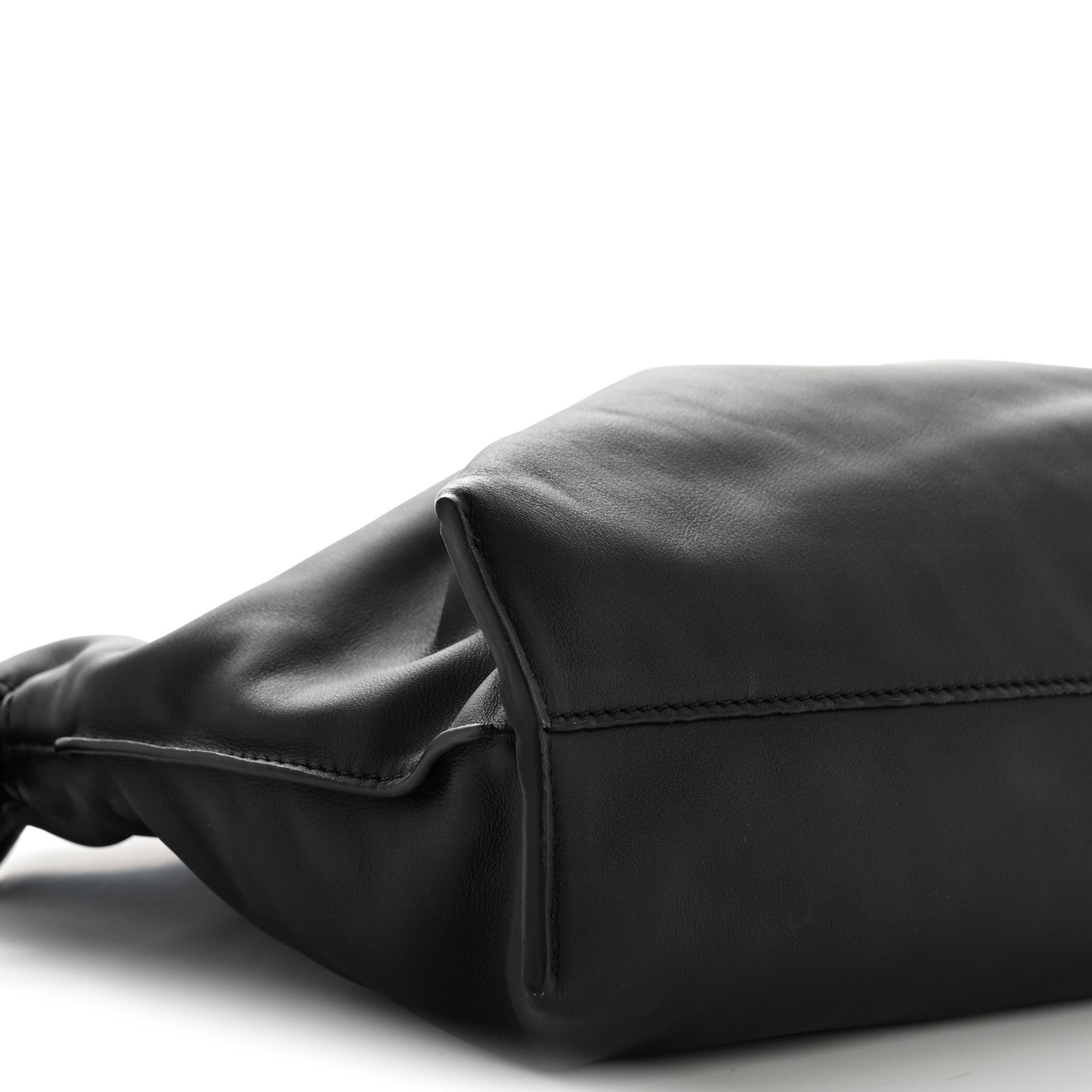 Nappa Medium Flamenco Knot Bag Black