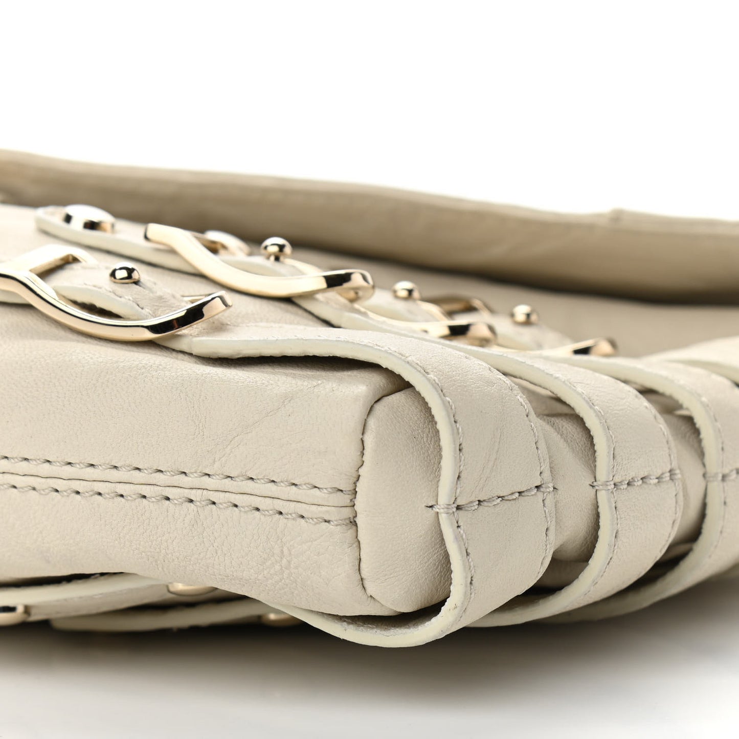 Lambskin Brix Convertible Clutch White