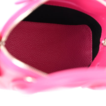 Balenciaga Grained Calfskin Logo XXS Ville Top Handle Bag Violet White 5 of 11