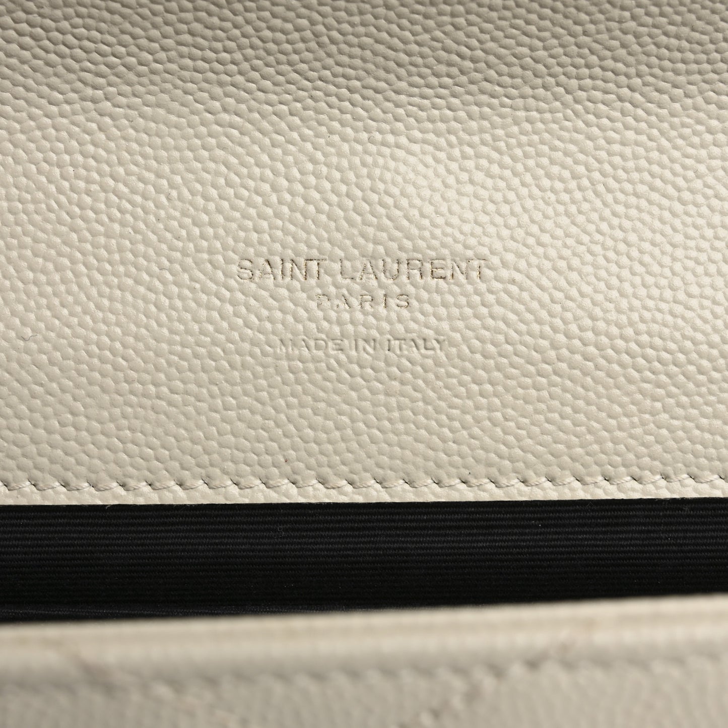 Grain De Poudre Matelasse Chevron Monogram Envelope Clutch Blanc Vintage