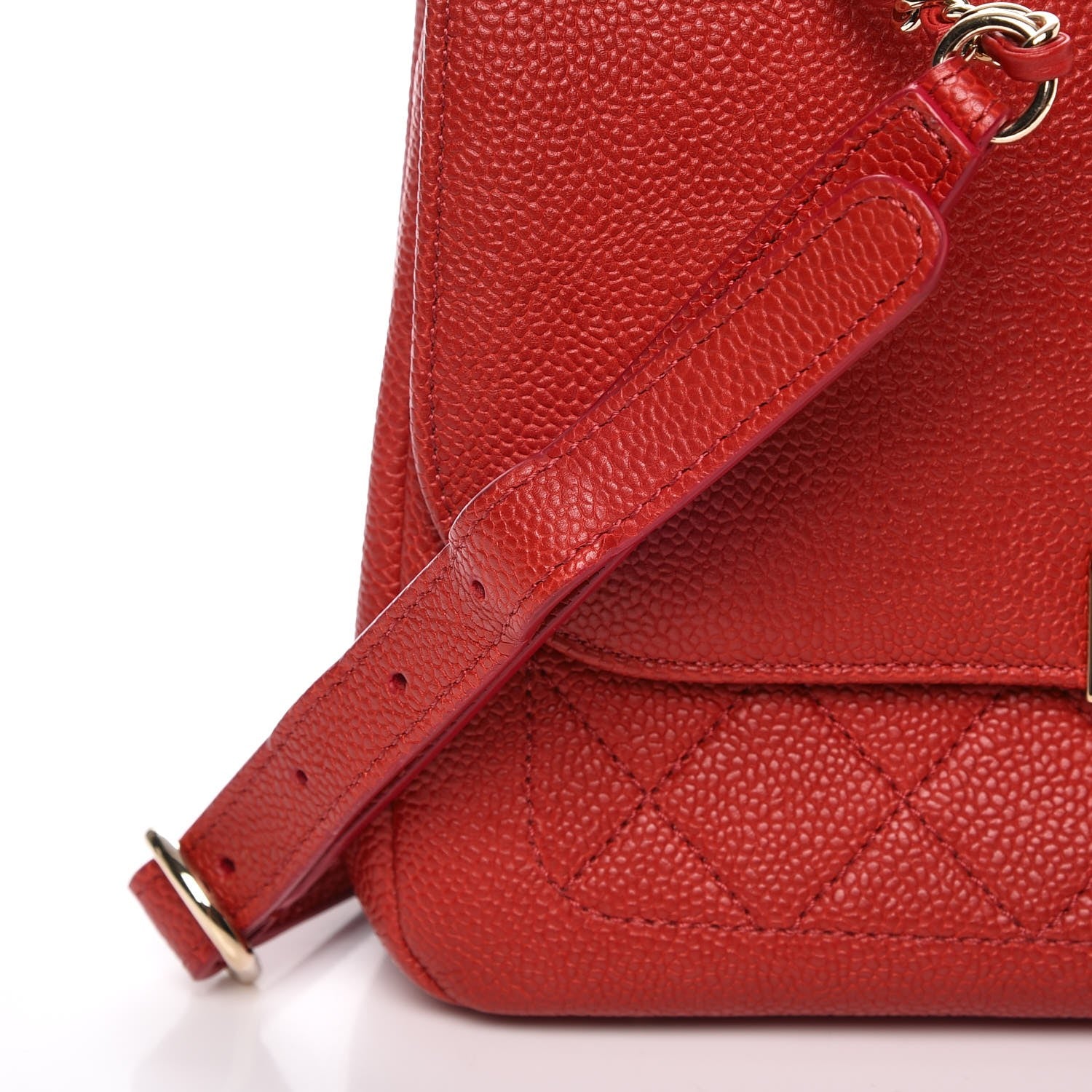 Chanel Caviar Quilted Small Flap Red 9 of 10