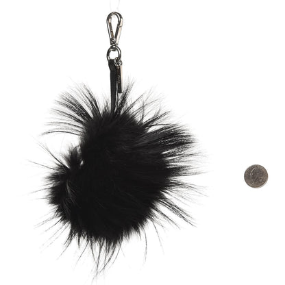 Fendi Vitello Elite Fox Fur Fusto Monster Bag Bug Charm Black Yellow 2 of 4