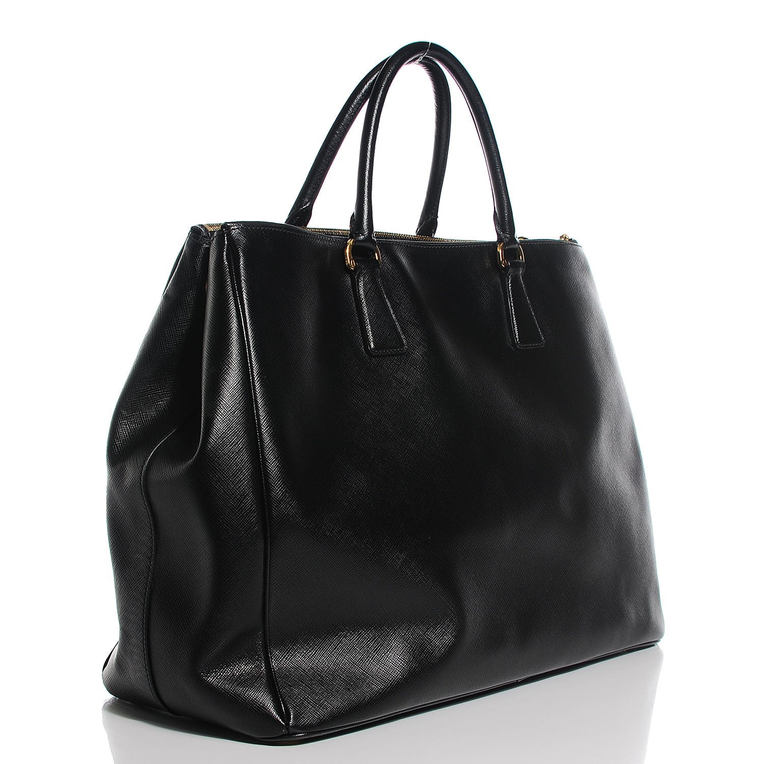 Prada Saffiano Lux Extra Large Galleria Double Zip Tote Black 3 of 9