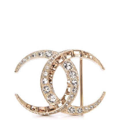 Chanel Baguette Crystal CC Belt Buckle Light Gold 1 of 4