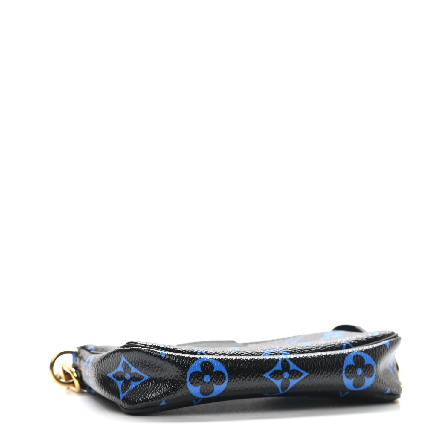 Colored Monogram Mini Pochette Accessories Blue Black