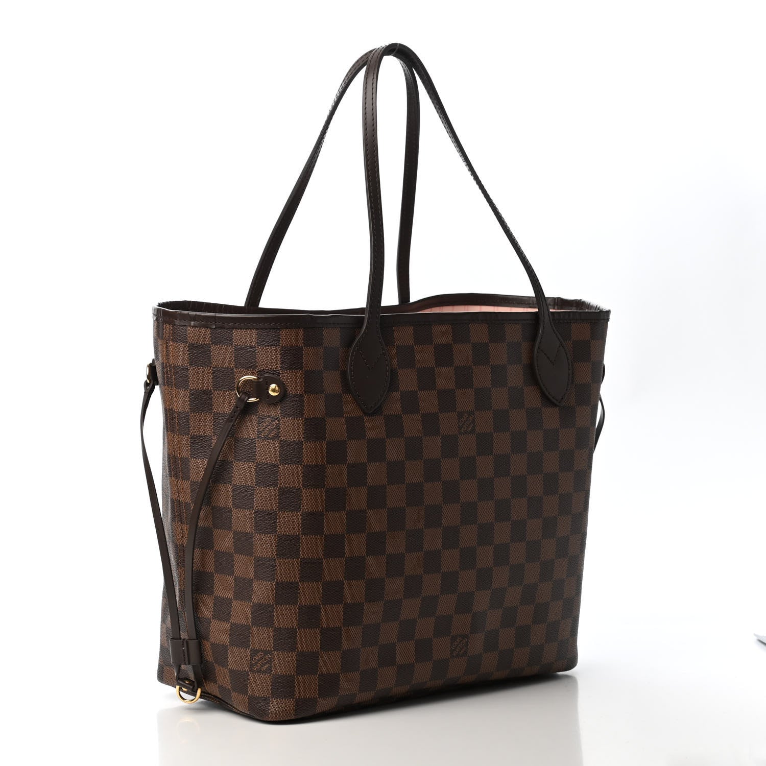 Louis Vuitton Damier Ebene Neo Neverfull MM Rose Ballerine 2 of 8