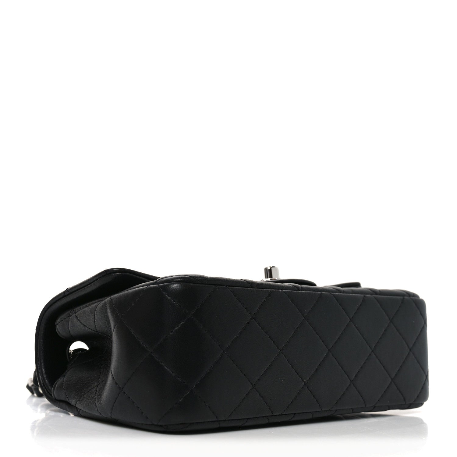Chanel Lambskin Quilted Mini Rectangular Flap Black 4 of 11