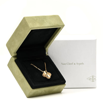 Van Cleef & Arpels 18K Yellow Gold Guilloche Vintage Alhambra Pendant Necklace 7 of 7
