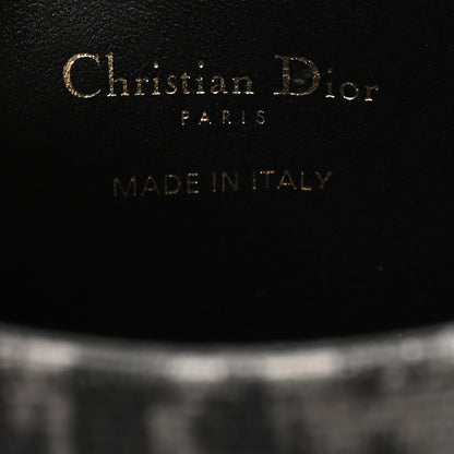 Christian Dior Canvas Mizza Embroidered Medium Bobby Flap Grey Black 6 of 11