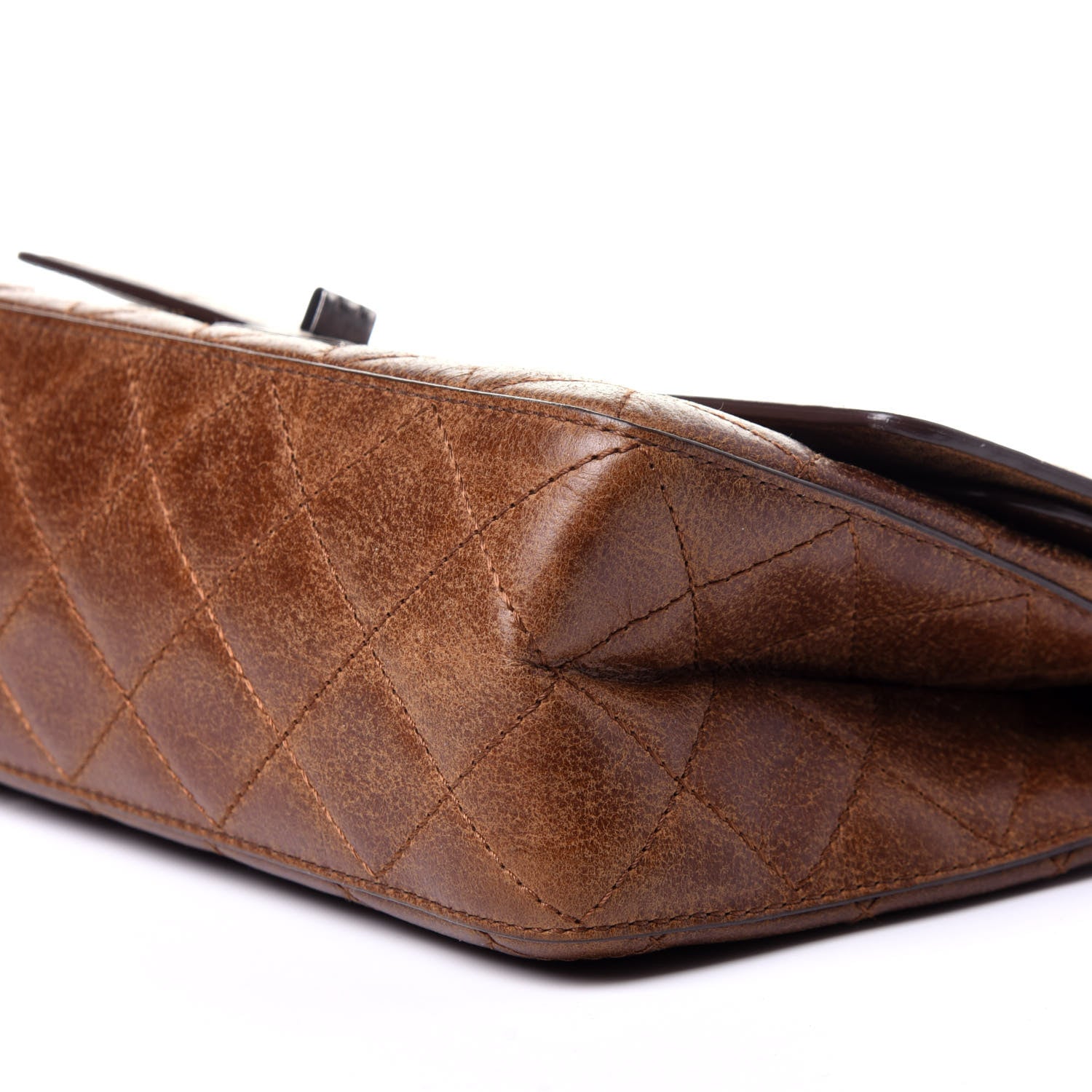 Chanel Aged Calfskin Quilted 2.55 Reissue 226 Flap Light Brown 13 of 17