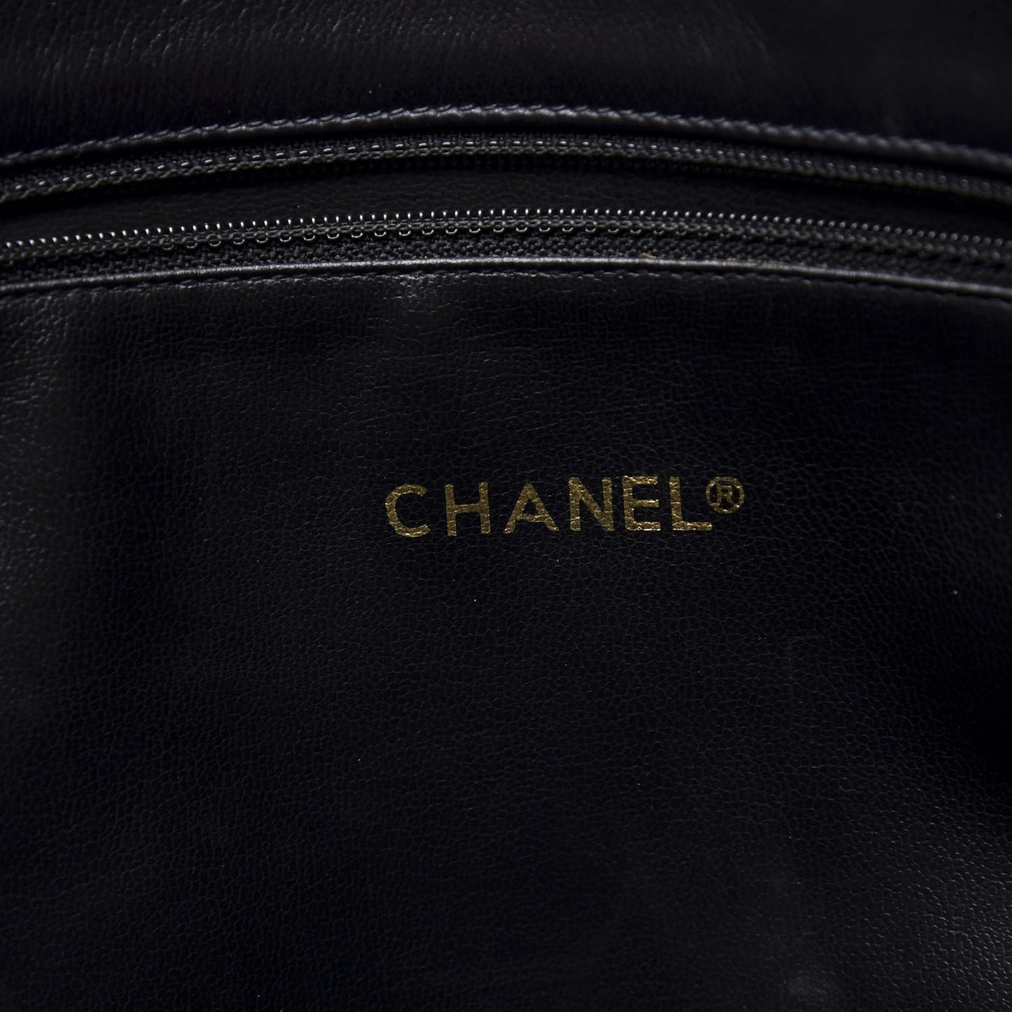 Lambskin Quilted Shopping Tote Black