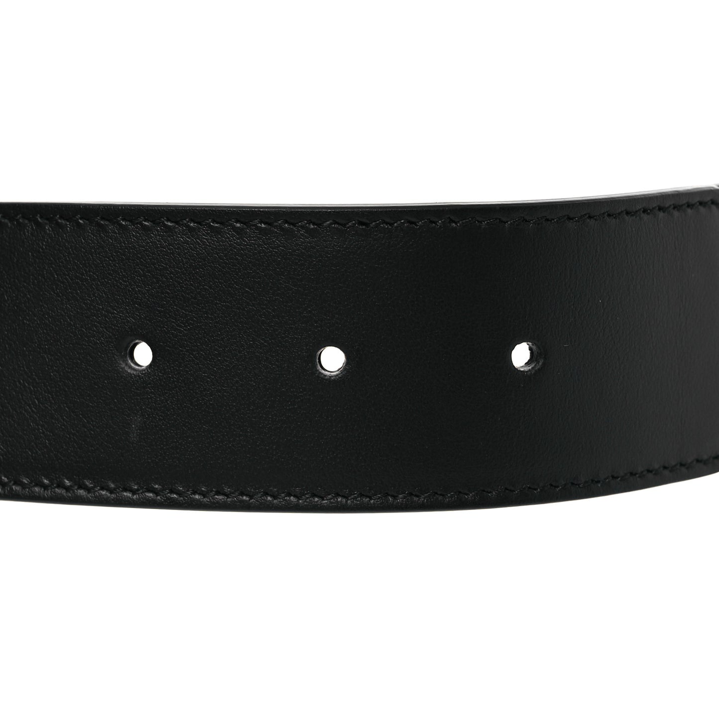 GG Supreme Monogram Matte Plutone Calfskin Double G 40mm Belt 85 34 Beige Ebony Black