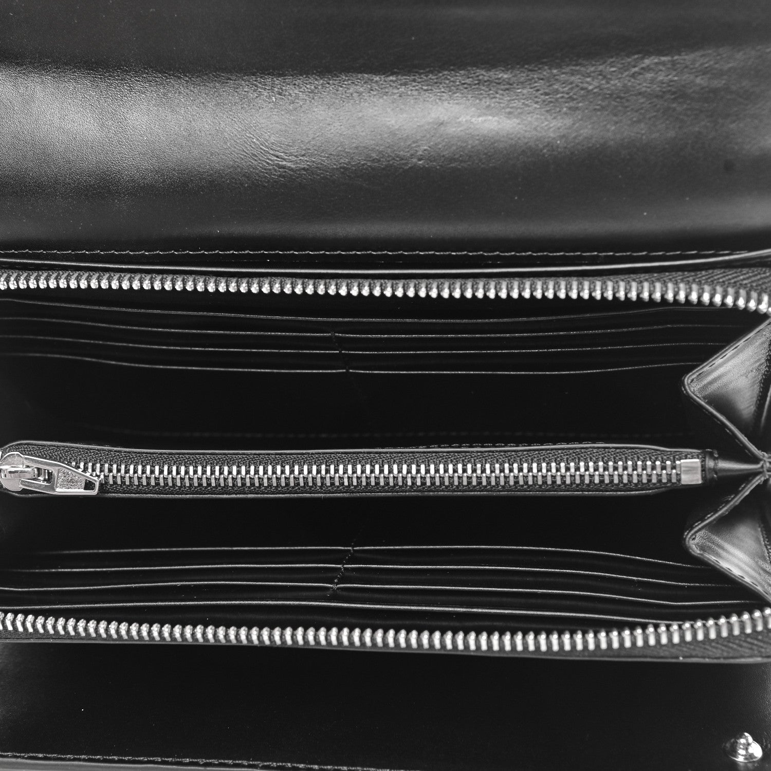 Alexander Wang Calfskin Prisma Skeletal Envelope Wallet Clutch Black 5 of 12